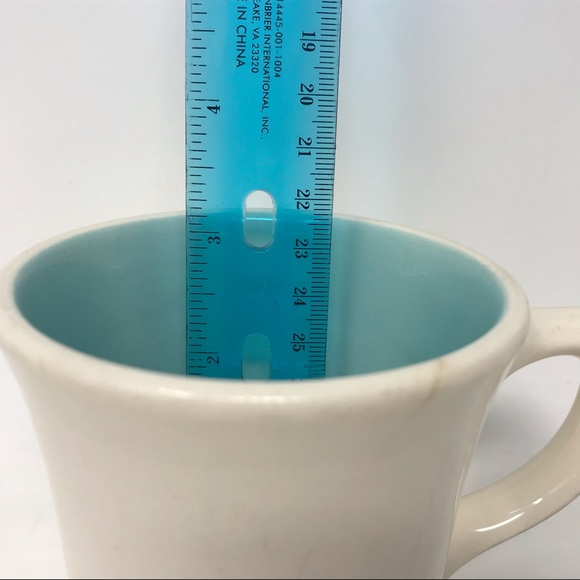 Vintage Genuine Taylor Mug - Aqua Blue White Coffee Tea Cup - Read Description - Picture 10 of 10